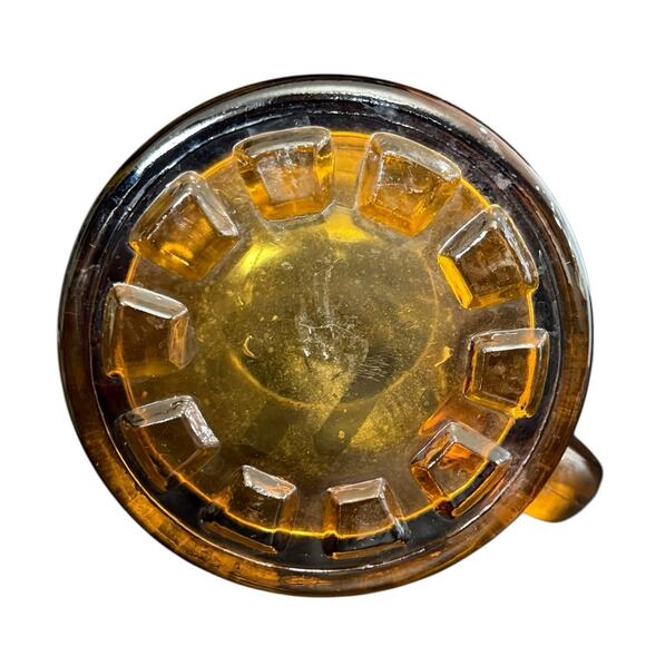 Kappa Alpha Order Beer Pitcher Large Heavy Amber Glass 7" Fraternity Lager Jug - Picture 8 of 10